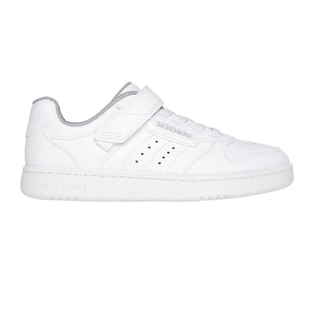 Skechers Childrens/Kids Q Street Leather Sneakers / White